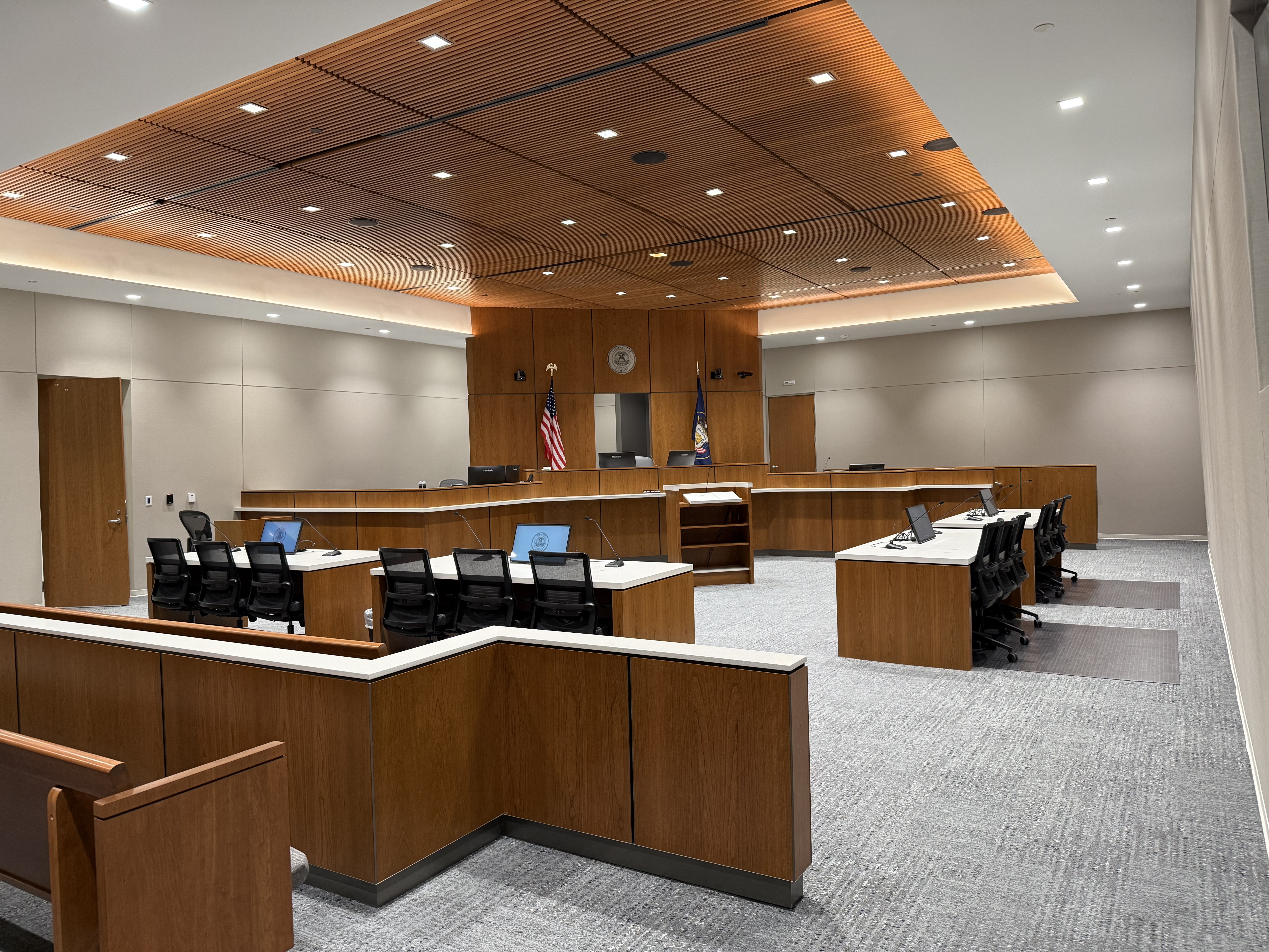 Photo of new courtroom