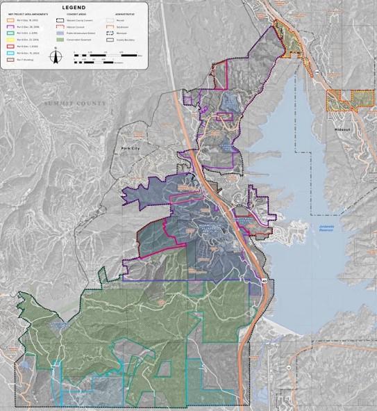 Map showing the MIDA project area.